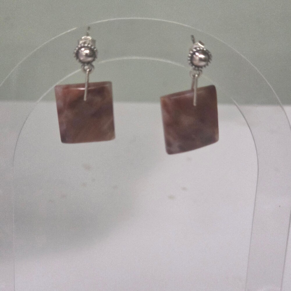Natural Pietersite 925 Sterling Silver Earrings Fall Gift